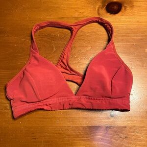 Lululemon Red Sports Bra with Crossback Straps